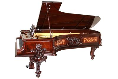 The top lot of the auction was this Steinway Model D Centennial Concert Grand piano that topped its high estimate, going out at $169,400.