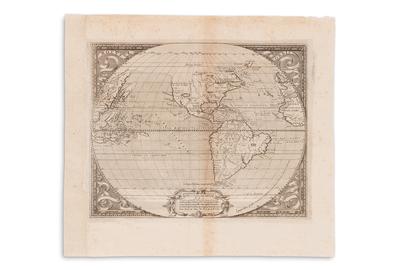 Lot 77: Richard Hakluyt, Novus Orbis, engraved folding map, showing first printed use of “Virginia,” Paris, 1587.  Sold December 5, 2017 for $80,000.  (Pre-sale estimate: $40,000 to $60,000)