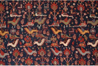 Detail of the Kampseh Carpet from Opie Collection