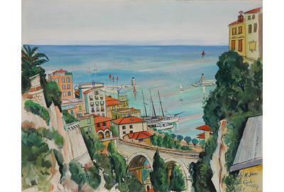 Lois Mailou Jones (American 1905-1998), "Monte Carlo", Estimate: $8,000-$12,000