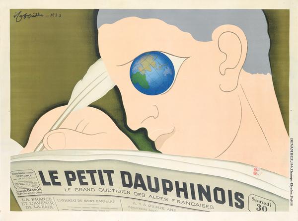 Leonetto Cappiello, Le Petit Dauphinois, 1933.  Estimate $30,000 to $40,000.