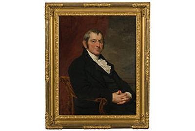 19th Century Portrait Attributed to Gilbert Stuart