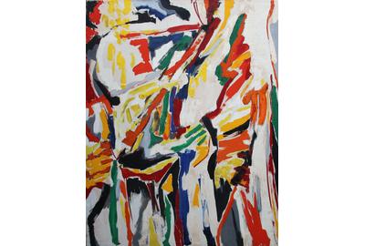 Ernest Briggs, Untitled, November 1959, Oil on Canvas, 89" x 70"