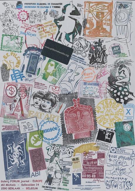 Ryosuke Cohen mail art to John Evans, 2002 (ongoing project since 1985).  John Evans papers, Archives of American Art, Smithsonian Institution.  