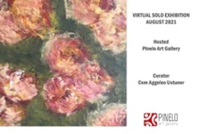 Pinelo Art Gallery Poster for Selva Ozelli's Art in the Time of Corona 6 - Recovery Roses Art Show