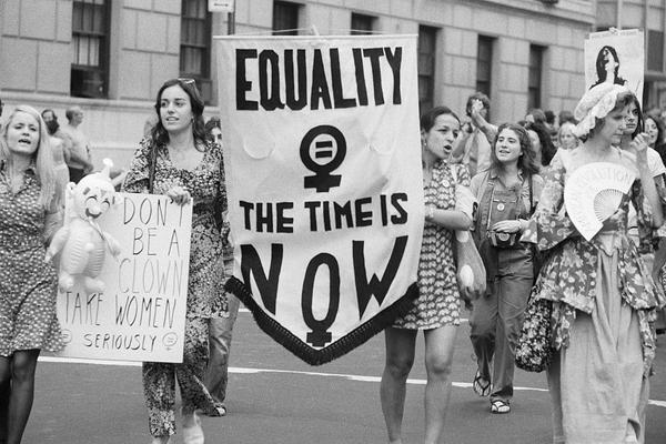 Women’s Liberation Parade on Fifth Avenue in Manhattan, August 1971