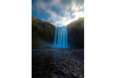 Alexander Toto,Skogafoss Iceland 63.5321 N 19.5114W, Photograph on Hahnemühle Paper, 24'' x 16''