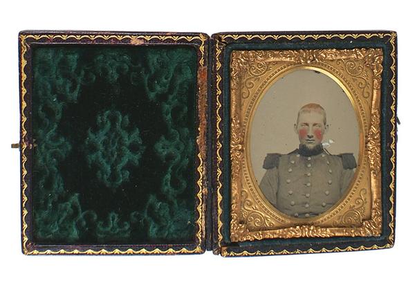 This ambrotype portrait of a very young Confederate soldier fetched $488 at Mohawk Arms' Auction #73, held June 26-27.