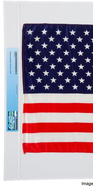 The Largest Size American Flag, measuring 17-3/4 inches by 11-1/2 inches, Armstrong kept as a treasured Apollo 11 souvenir, sold for $275,000.