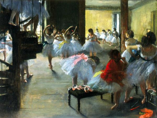 Edgar Degas, "Ecole de Danse (The Dance Class)." On view Oct.  16, 2016-Jan.  8, 2017 at the Museum of Fine Arts, Houston.