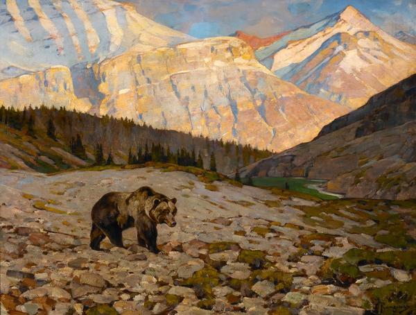 Carl Rungius (1869-1959) Grizzly Bear, oil on canvas, 30 x 40, $250,000-$450,000 