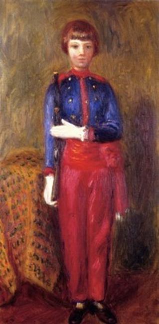 William J.  Glackens, Lenna Dressed as Toy Soldier, c.  1923, Oil on canvas, Private Collection.