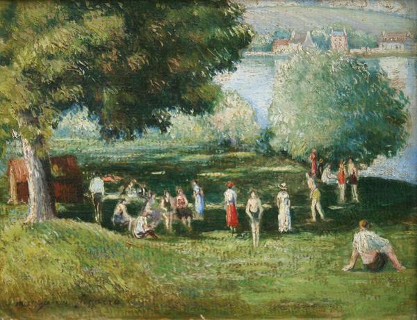 "Baigneuses a Les Andelys" from the Pissarro Collection