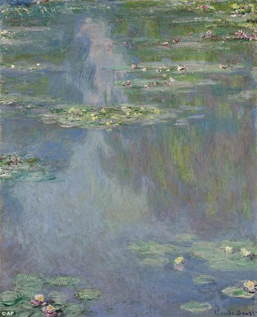 Monet's 1905 painting Nymphéas has not been exhibited in public since 1926.