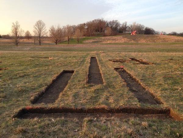 Luke Stettner, a,b,moon,d (installation in progress), 2015.  Courtesy of Storm King