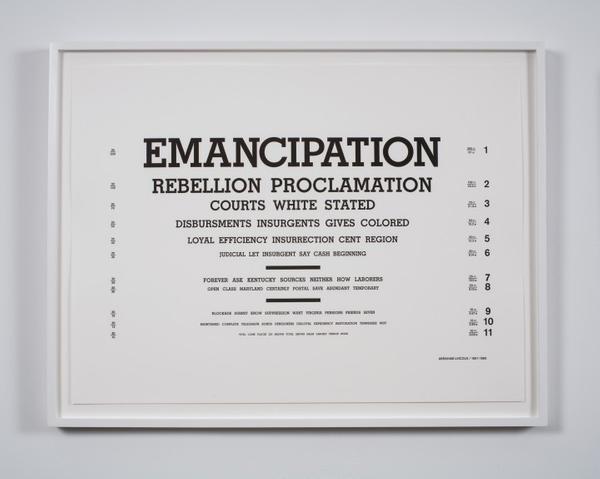 .  Luke DuBois, Hindsight is Always 20/20, 2008 (one of 43 letterpress prints).  Courtesy bitforms gallery nyc.  