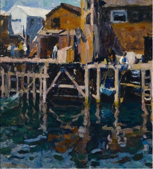 Wharf, Monterey by E.  Charlton Fortune, estimate: US$200,000-300,000