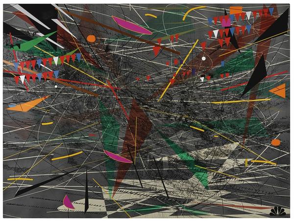 Julie Mehretu, Black Ground (Deep Light).  This work sold for $5.6 million, an auction record for the artist.  A traveling mid-career retrospective for the artist debuts in late 2019.