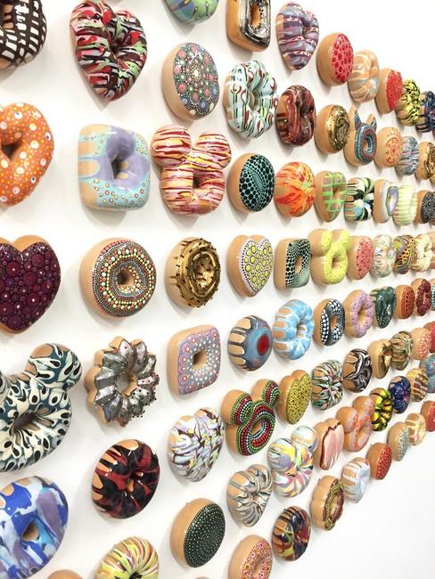 JAE YONG KIM “Pop Goes The Donut” installation (detail)