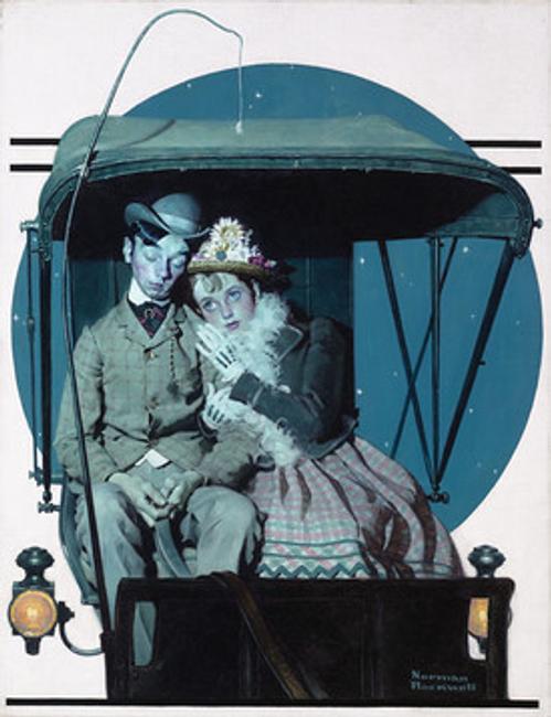 Norman Rockwell's The Buggy Ride, 1925.