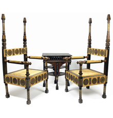 Some of the Carlo Bugatti furniture to be auctioned