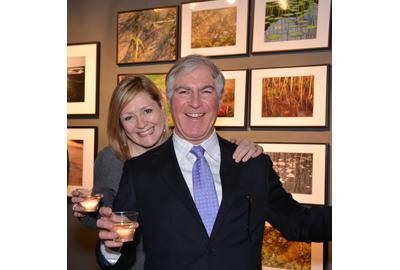 Tim Montgomery and Rita Fucillo of New Venture Media, publishers of Art New England magazine, at the AD20/21 Gala.