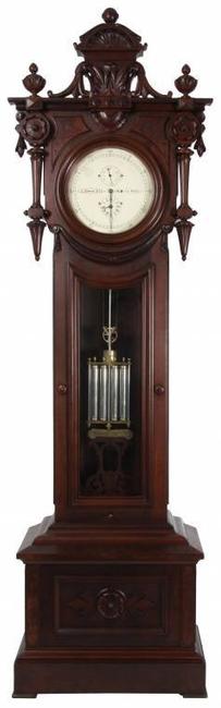 This magnificent E.  Howard & Company floor standing astronomical regulator will be sold at auction on May 17th.