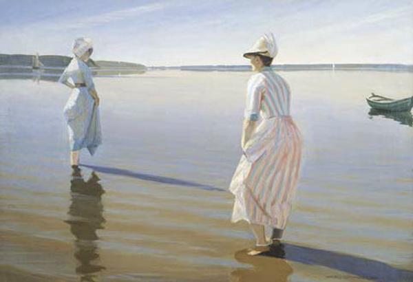 Harald Sløtt-Moller, Summer Day, 1888.  Oil on canvas, 48 ½ x 70 in.