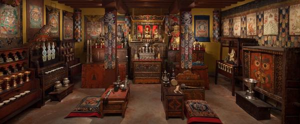 Tibetan Buddhist Shrine Room