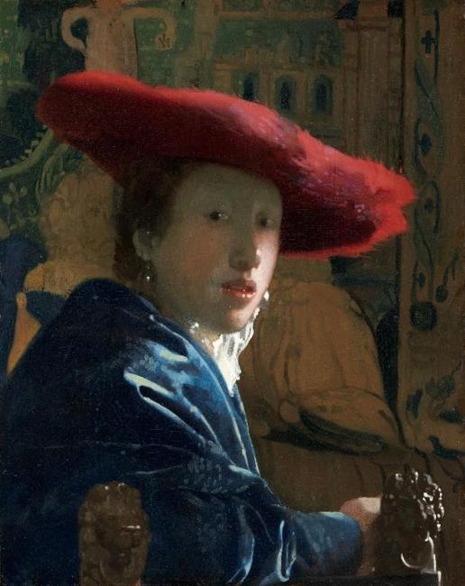 Johannes Vermeer, Girl with the Red Hat (c.  1665-66)