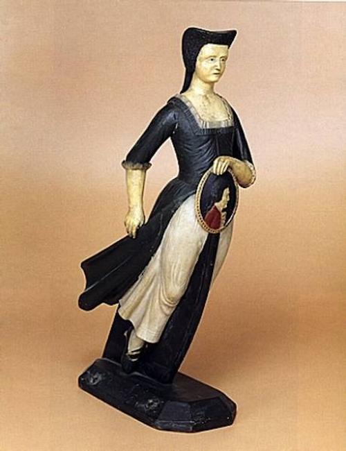 Samuel McIntire (1757-1811).  Model for a figurehead.  1790–1795.  Painted pine.  Gift of T.  F.  Hunt, 1891 