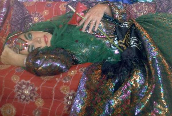 Firooz Zahedi, Elizabeth Taylor/Odalisque I, 1976.  Printed 2011.  Chromogenic print, 32 x 46 inches.  