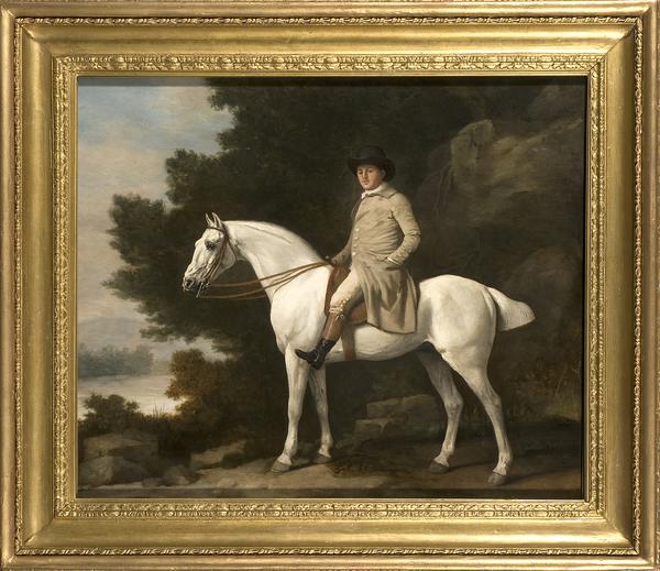 GEORGE STUBBS (1724 – 1806) Portrait of a Gentleman upon a Grey Hunter.