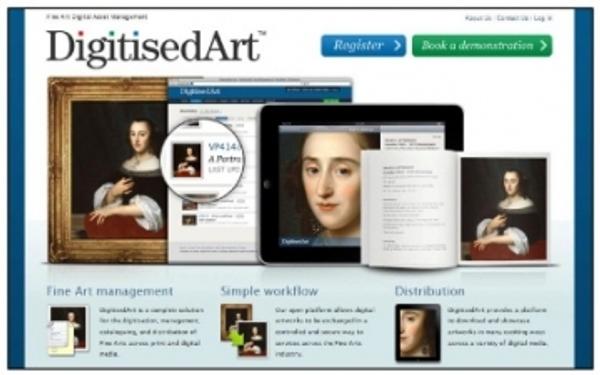 Screenshot of Digitised Art