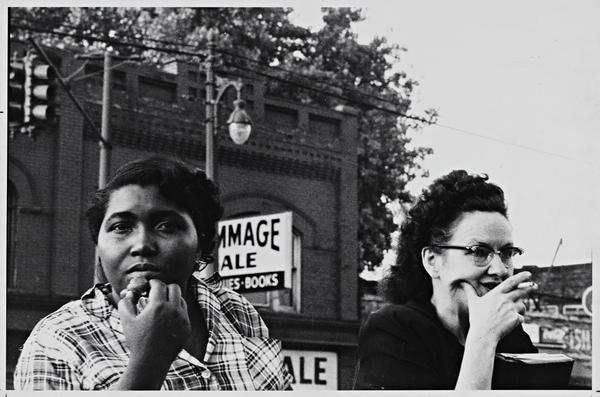 Robert Frank (U.S.A., b.  Switzerland, 1924), Detroit, 1955.  Gelatin silver print.  Gift of Raymond B.  Gary, 1984.492.15 © Robert Frank