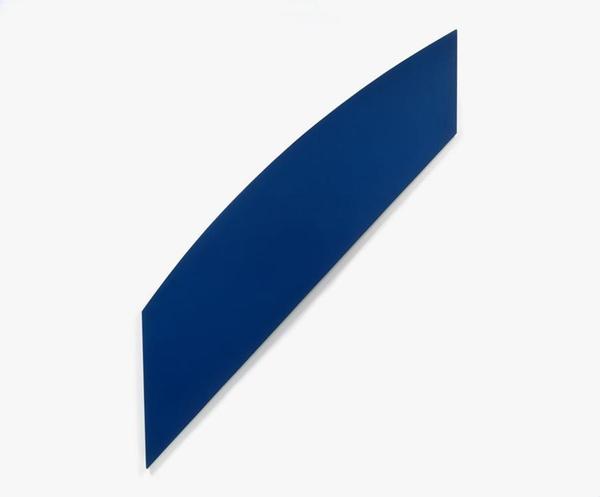 Ellsworth Kelly, American, 1923-2015, Diagonal with Curve XII, 1980, oil on linen, 74 1/8 x 53 1/4 inches, The Hyde Collection, Glens Falls, New York, The Feibes & Schmitt Collection, ©Ellsworth Kelly.  Courtesy of Ellsworth Kelly Studio.