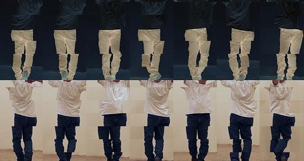 Video still from Contrapposto Studies, I through VII, 2016, by Bruce Nauman (Courtesy the artist and Sperone Westwater, New York) © Bruce Nauman/Artists Rights Society (ARS), New York