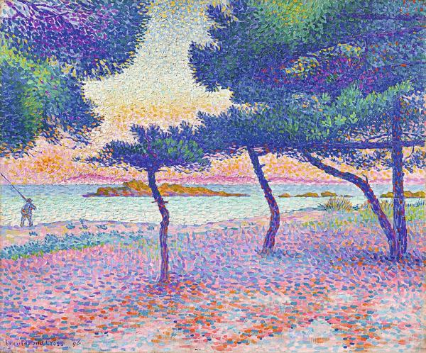 Henri-Edmond Cross, The Beach of Saint-Clair, 1896, private collection