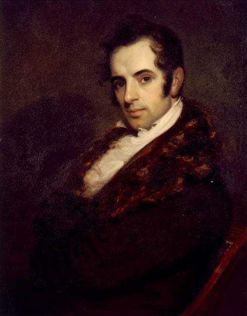 John Wesley Jarvis (1721-1814), Washington Irving (1783-1859), New York, 1809, Oil on wooden panel