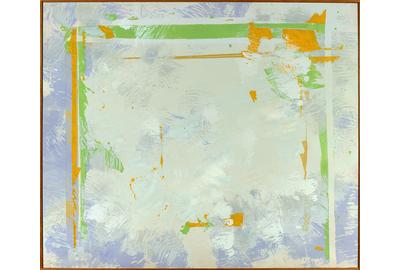 Walter Darby Bannard, The Plains #2, 1970, Alkyd resin on canvas, 78 x 92 inches.  Courtesy of Berry Campbell Gallery.  