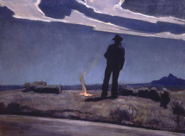 Maynard Dixon (1875–1936) Roadside, 1938 Oil on canvas, 30¼ × 40¼ in.  Brigham Young University Museum of Art, Provo, Utah, 1974 