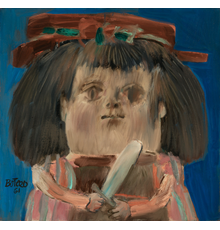 Fernando Botero (Colombian, b.  1932), Niña, 1961, Signed and dated, Oil on canvas, 29 x 30 inches (73.7 x 76.2 cm).  Est.  $175,000-225,000.