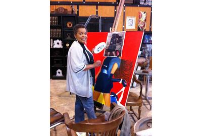 Bernice Appelin-Williams in her studio