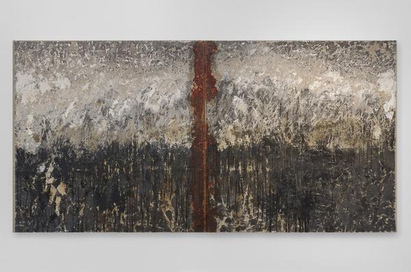 Diane Silver, "Baptism", 48x96 in, Mixed Media, 2015