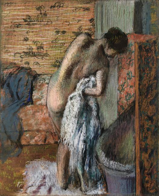 Après le bain (femme s’essuyant) by Edgar Degas