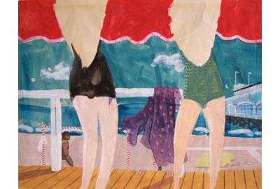 Angelo Pinto, Bathers on the Boardwalk, 1944