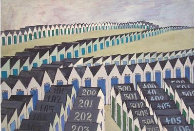 Judith Shahn, Beach Cabanas, 1951