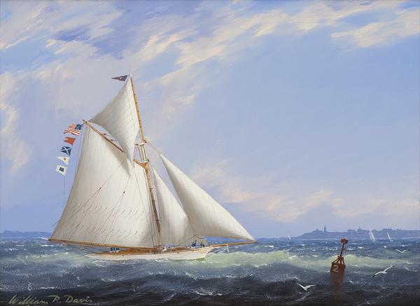 "Yacht on Vineyard Sound" by William R.  Davis