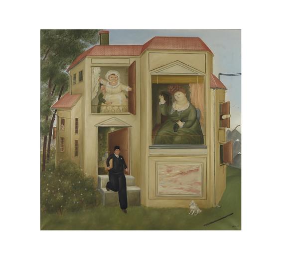 Fernando Botero Man Going to Work (Hombre yendo a la oficina) (estimate: $1.2-1.8 million) 