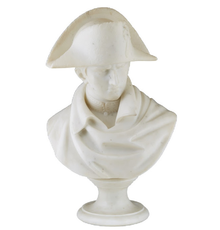 Carved white marble bust of Napoleon from the 19th century, 20 ½ inches tall (est.  $1,000-$2,000).